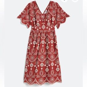 Like new! BB Dakota x Steve Madden dress, burgundy and cream floral, size XL